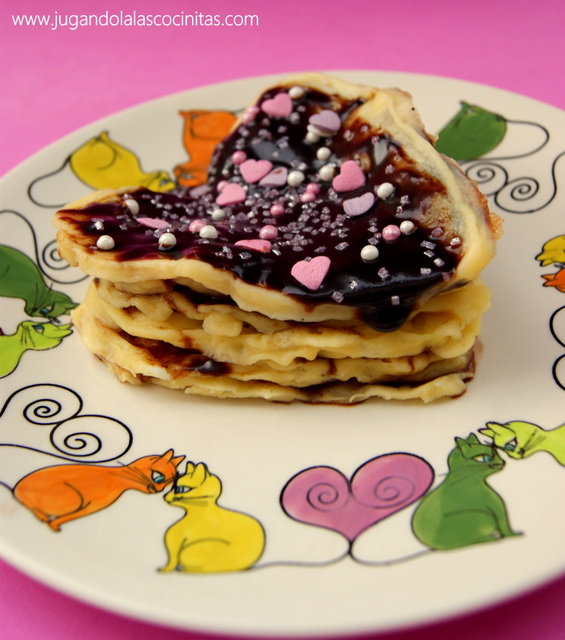  Crepes en microondas con salsa de chocolate (SIN AZÚCAR y SIN GLUTEN) 