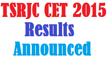 TSRJC CET 2016 Results Announced
