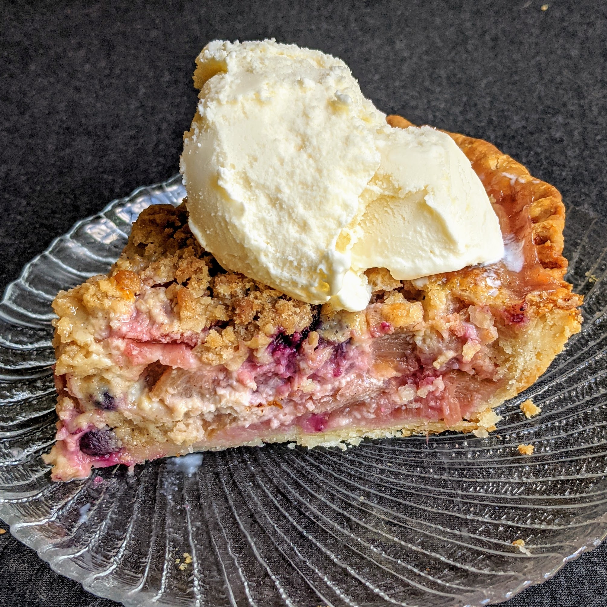 Jenny Bakes Rhubarb and Berry Swamp Pie