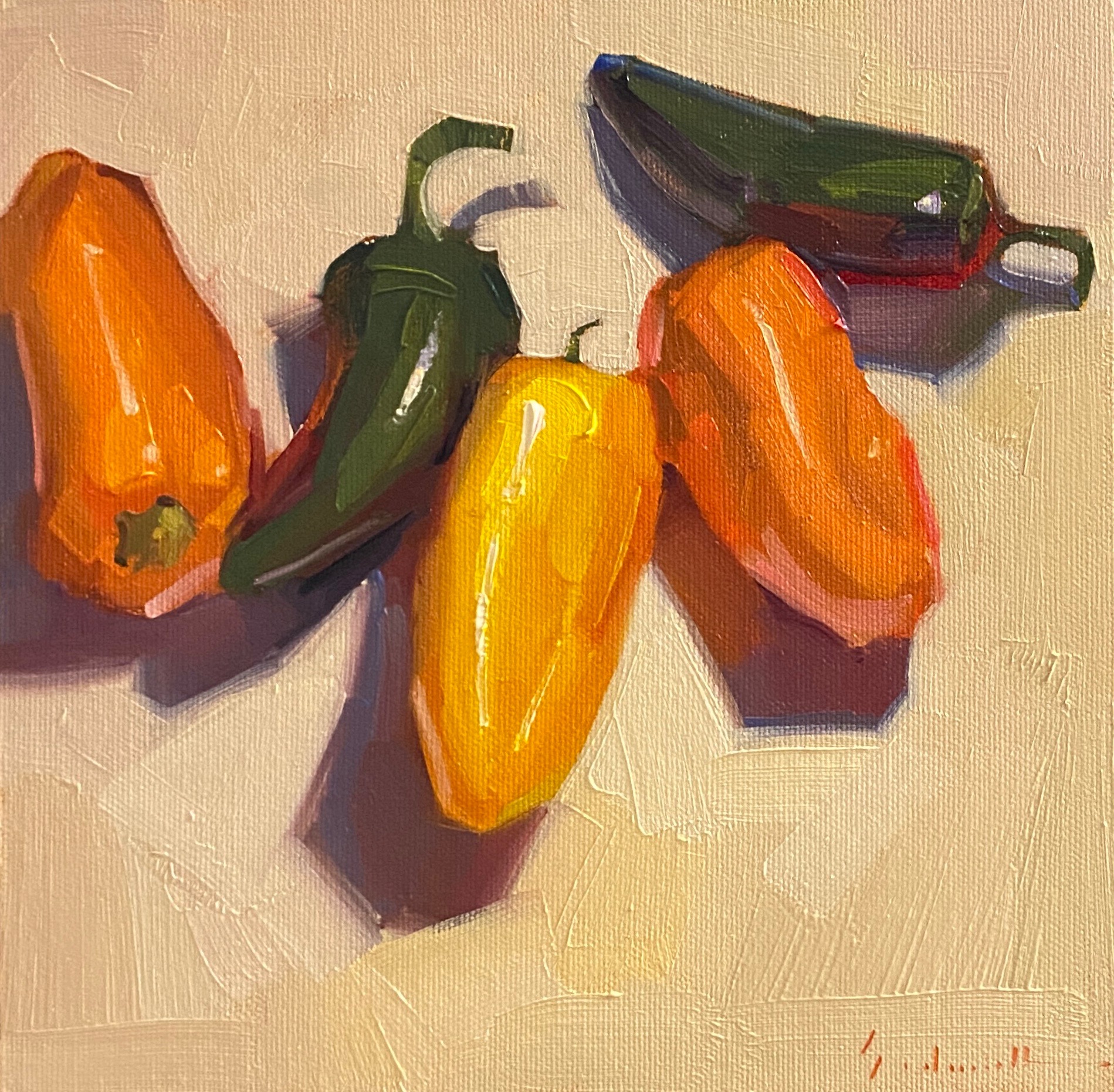 Less peppers. Sarah Sedwick художник.