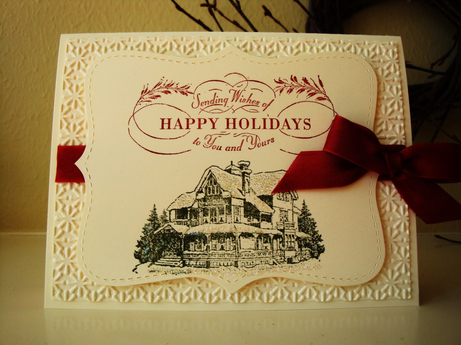 penguinstamper: Christmas Lodge Card Sample