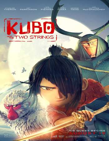 Poster Of Kubo and the Two Strings 2016 English 400MB BRRip 720p HEVC Free Download Watch Online downloadhub.in