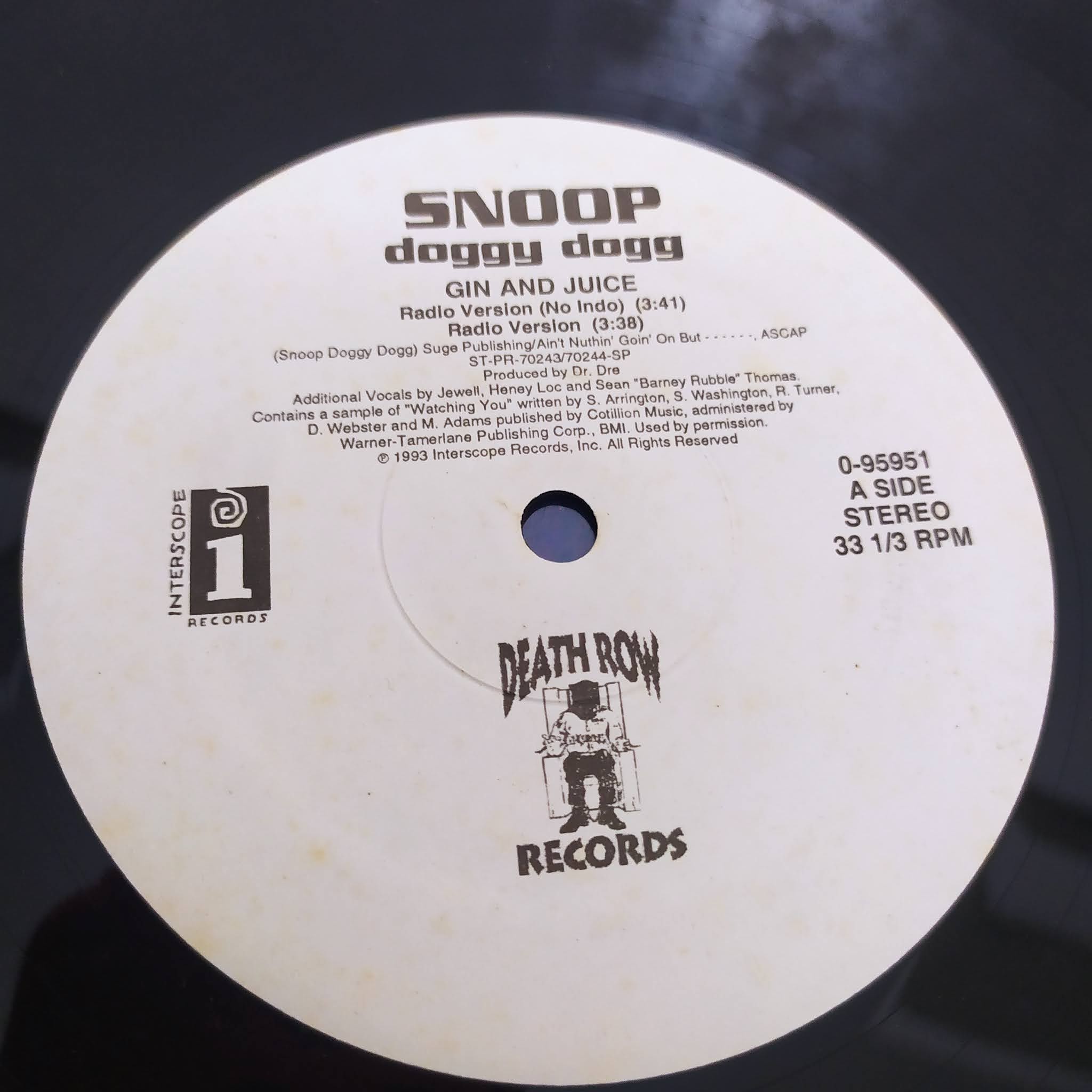 SNOOP DOGG Gin and Juice Vinyl record sale MDJ Records Music and