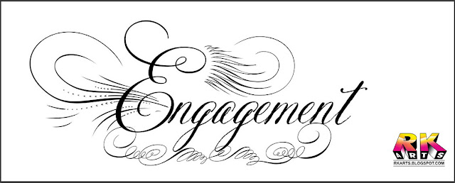 Engagement Calligraphy Typography