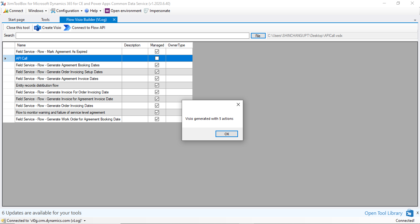 Convert your flow into Visio document in Microsoft Dynamics 365.