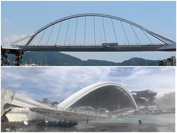 Nanfangao Bridge colapsed
