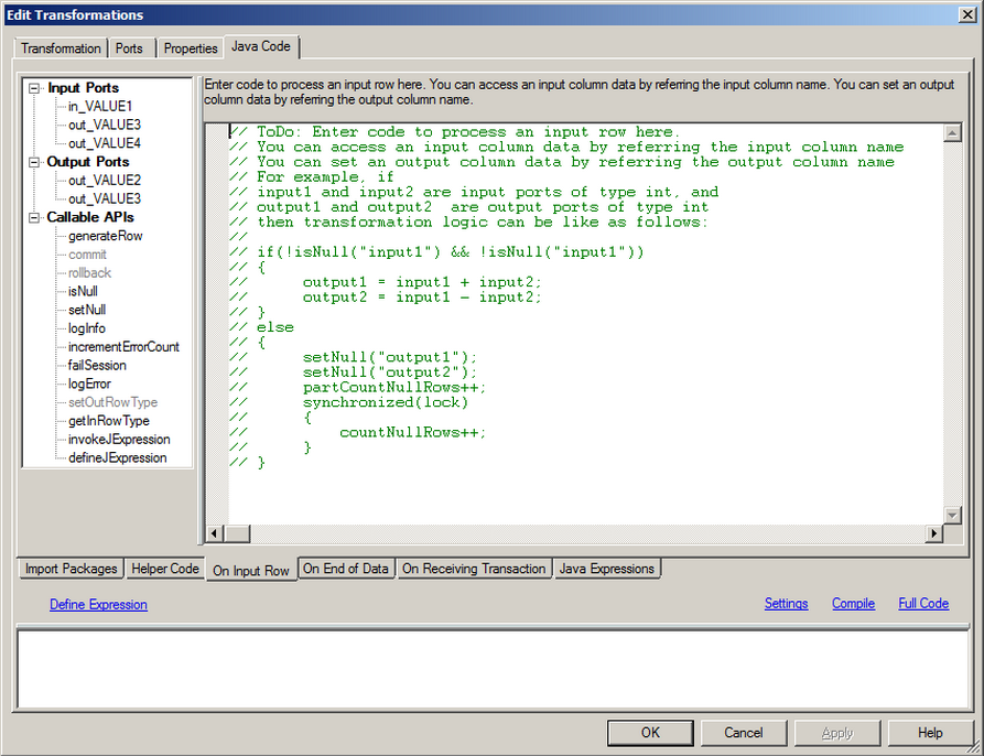 Informatica PowerCenter Notes: Multiplying rows with Java transformation