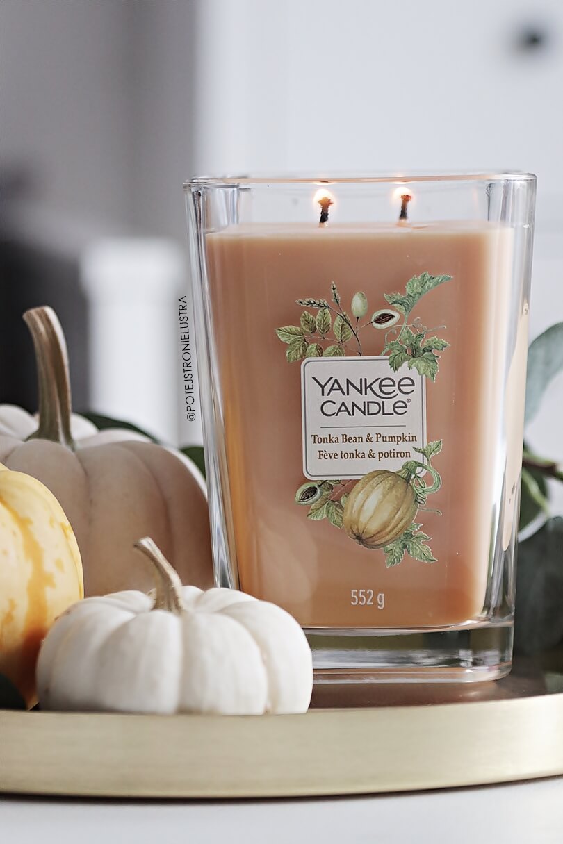 Tonka Bean & Pumpkin Yankee Candle Słodka dynia na jesień Po tej
