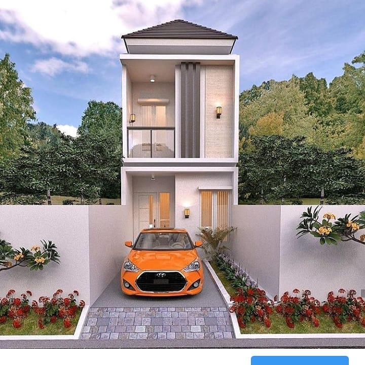  Desain  Rumah  Minimalis 2 Lantai  Dan Rab Desain  rumah  