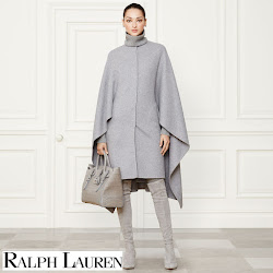 Mary's Style: Valentino Knee Boots and Prada Saffiano Tote Bag,Ralph Lauren Wool Cape (Fall 2014 Collection, Susanne Juul Felt Hat 