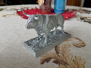 White Metal Bull 2021 — 3D printed figurine