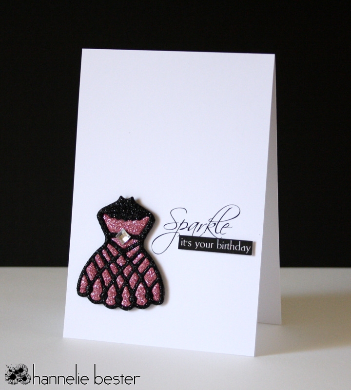 Sparkly birthday card