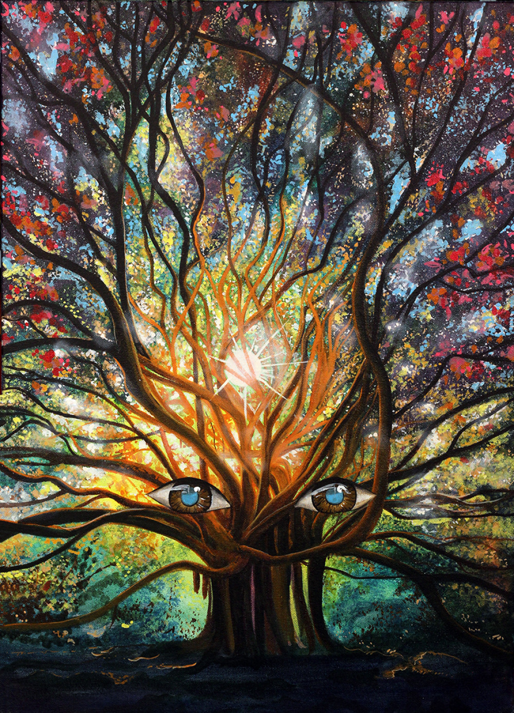50 Beautiful Tree Painting Ideas For Inspiration Tree Painting Ideas And Inspiration Www.fineartandyou.com 20