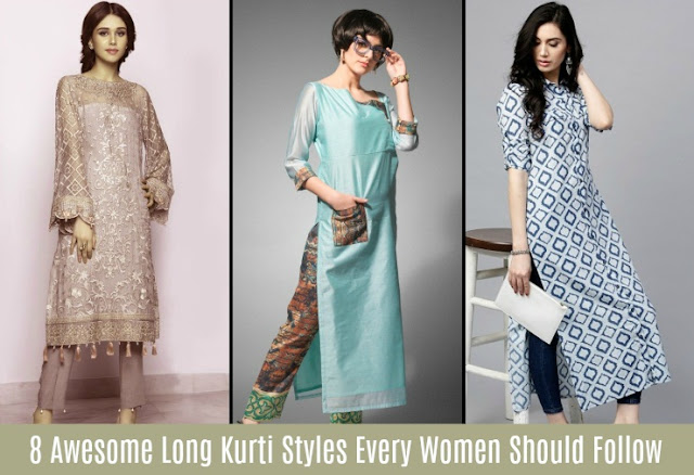 8 Awesome Long Kurti Styles Every Women Should Follow