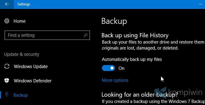 file history backup