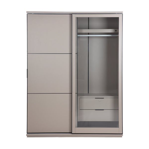 MILAN Tủ Quần Áo Cửa Trượt 160x65x210 cm Màu Olvantin