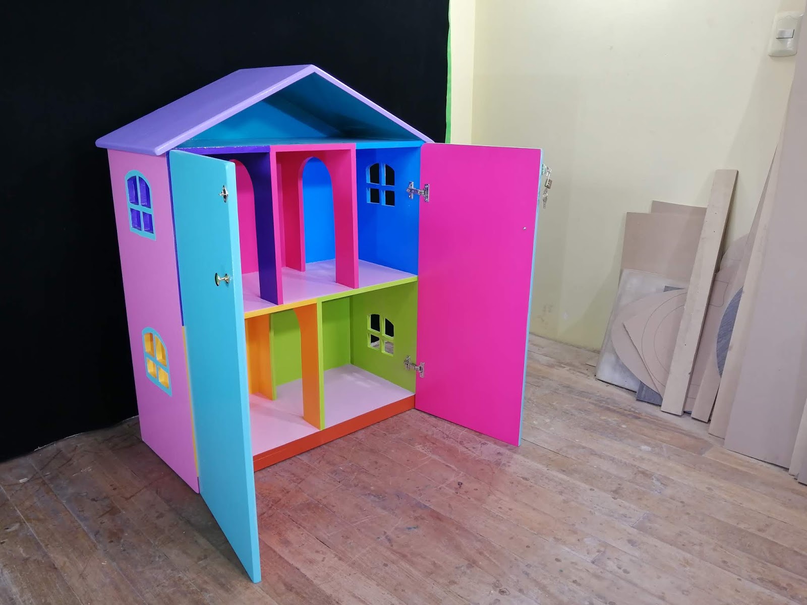 casa de barbie en melamina