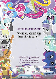 My Little Pony Cheese Sandwich Series 3 Trading Card