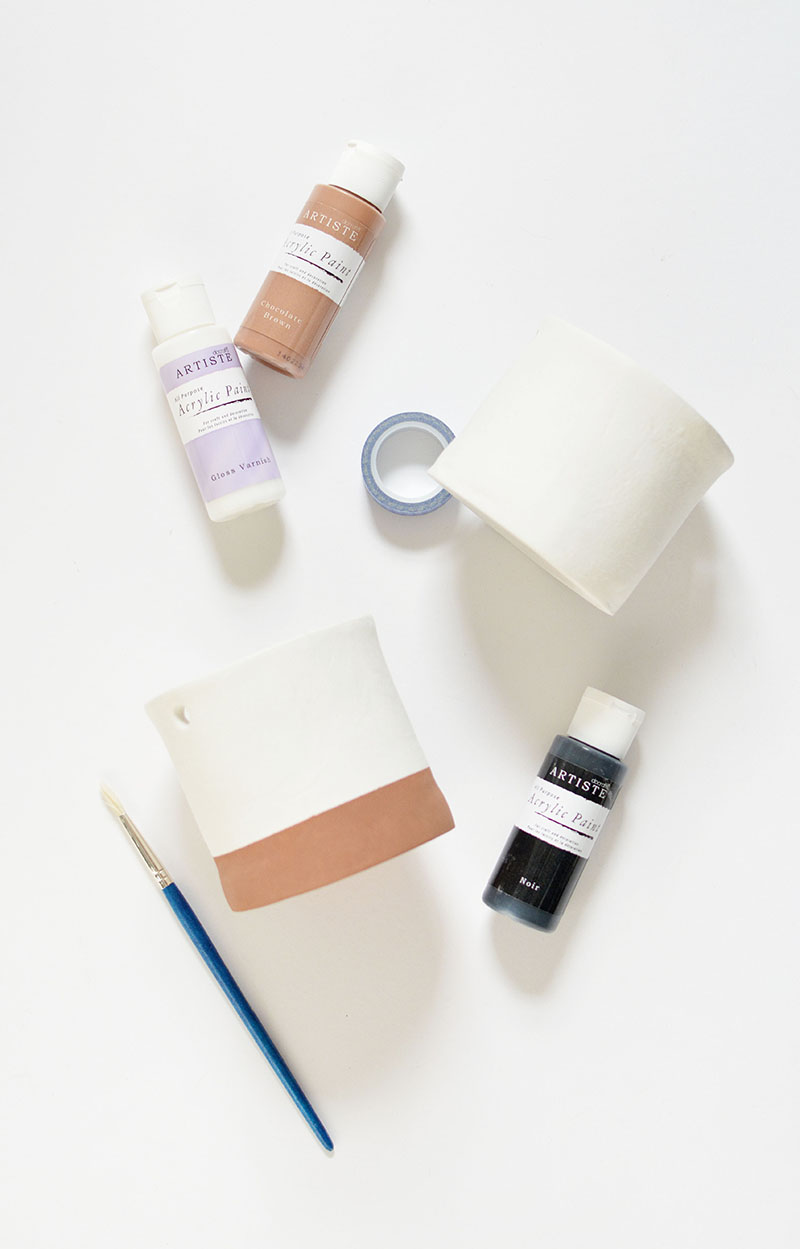 DIY faux ceramic hanging planters — Caroline Burke Burkatron