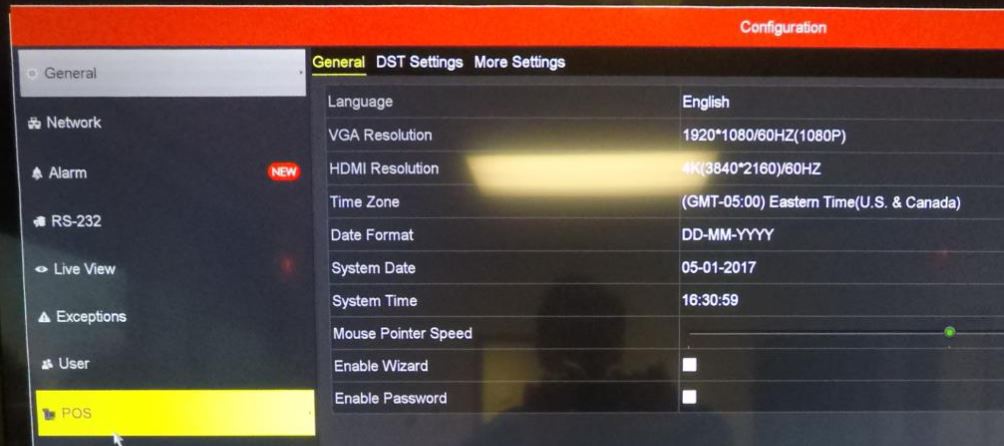 Display POS information on Hikvision NVR with RS232 to Ethernet Server