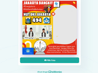 Bingkai Twibbon Jakarta Bangkit HUT DKI - kanalmu