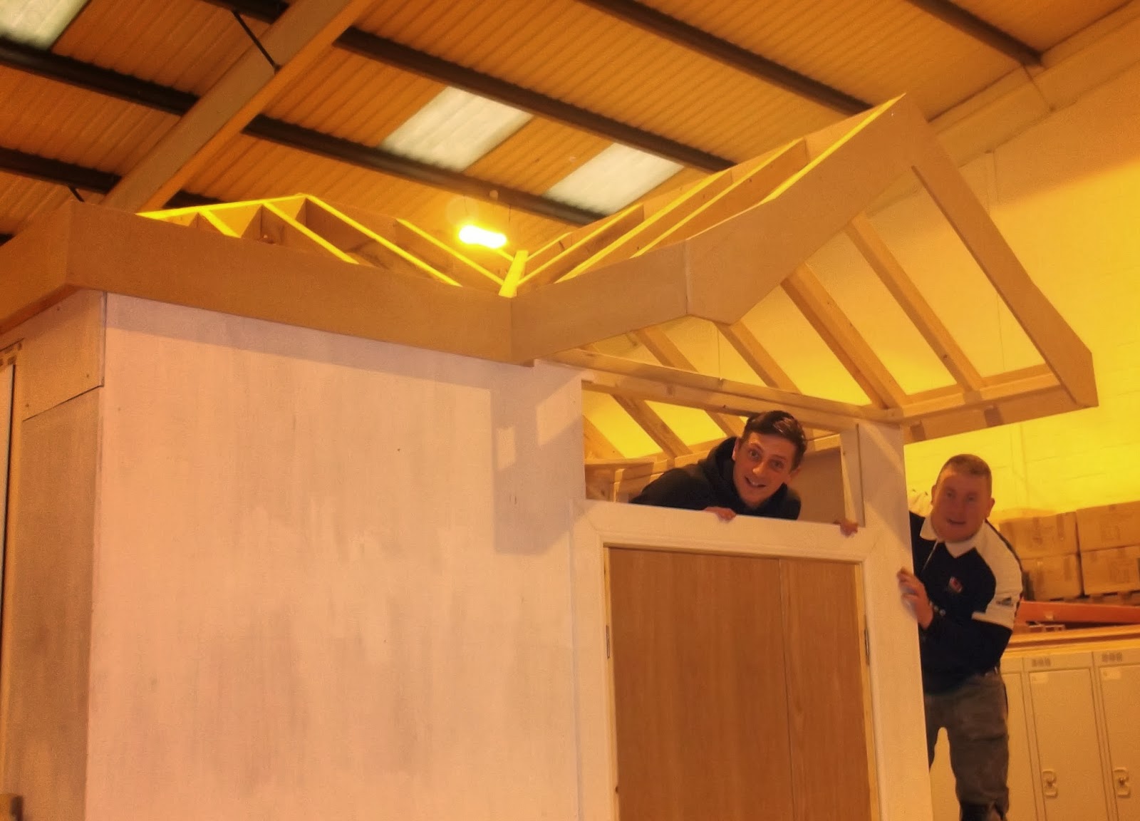 Construction at Barnsley College Level 3 Joinery Apprentices get