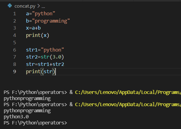 concat python - InstanceOfJava