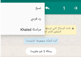 مراسلة شخص على انفراد فى الواتساب مراسلة شخص على انفراد فى الواتساب