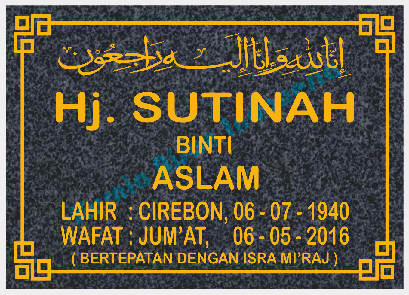 40 Model Batu Nisan Makam Kuburan Islam dan Kristen Terbaru - Model