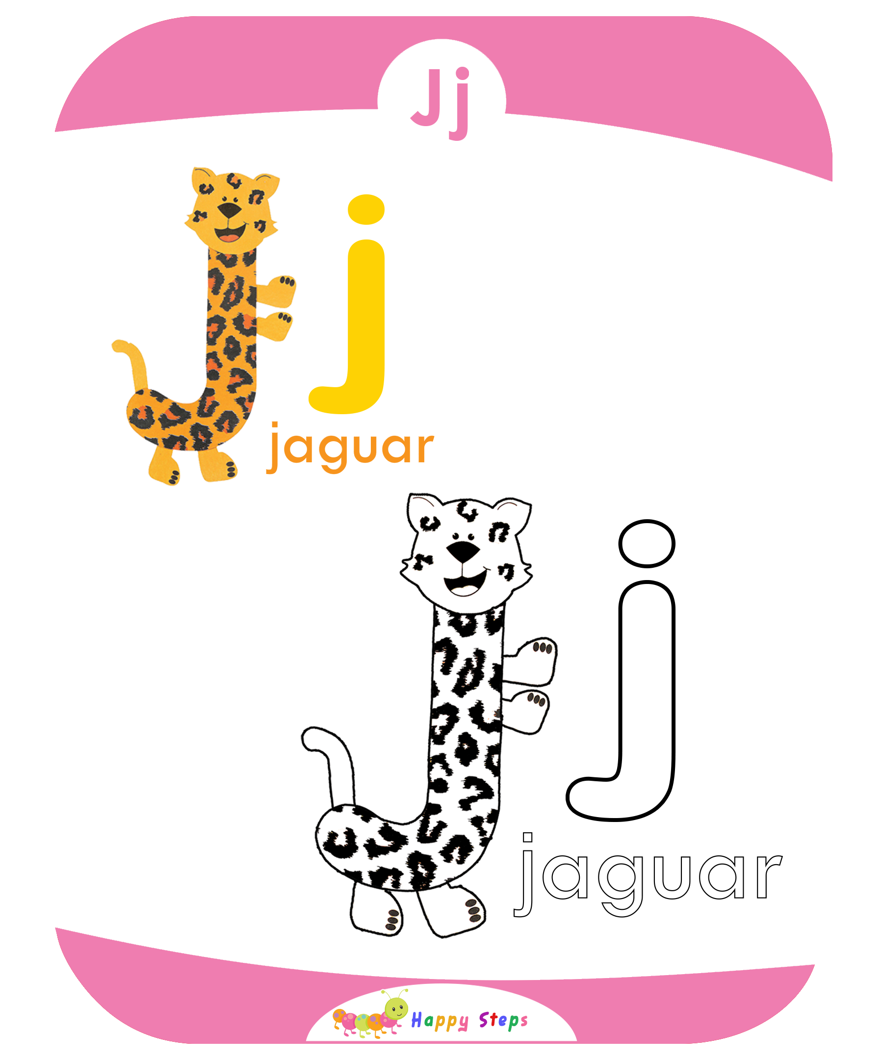 Coloring Worksheets- Letter J