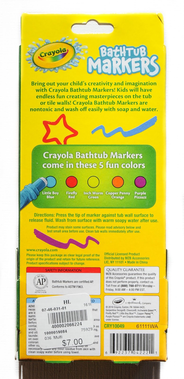 Crayola Bathtub Markers, Shop