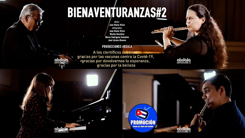 José María Vitier - Niurka González - Malba Rodríguez - José Lázaro Álvarez - Videoclip - Bienaventuranzas No. 2 - Producciones Abdala. Música. Cuba