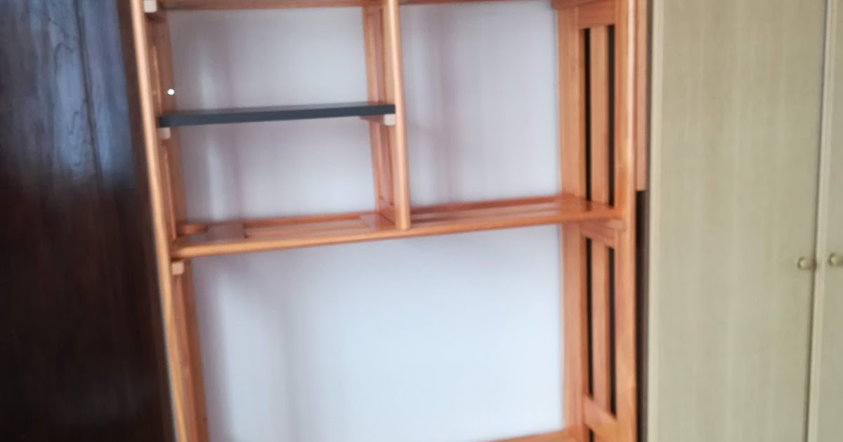 ざくろの日記 日曜大工 二段ベッドを活用して棚を作る