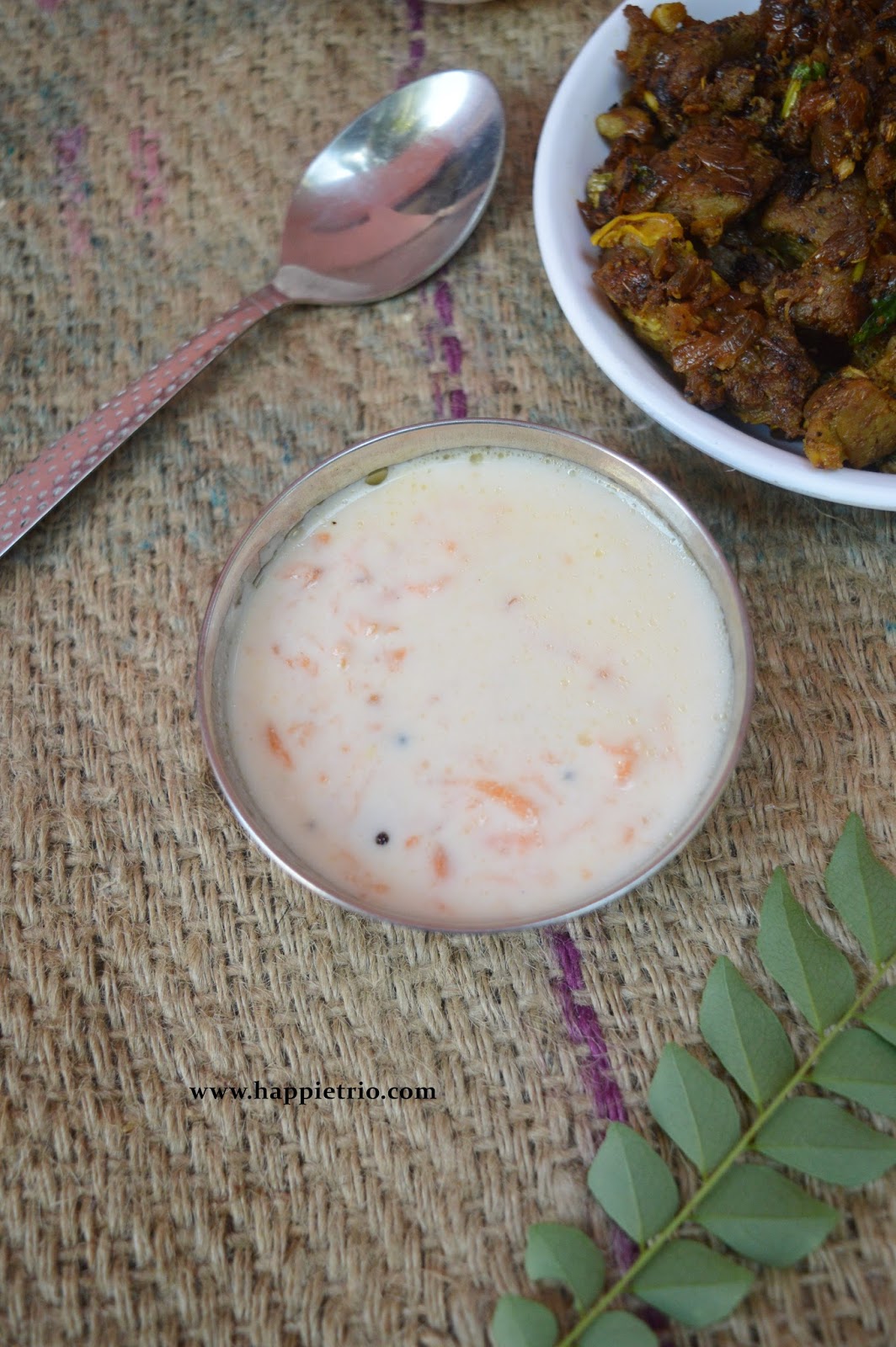 Carrot Raita Recipe How to make Carrot Raita The Happie Friends