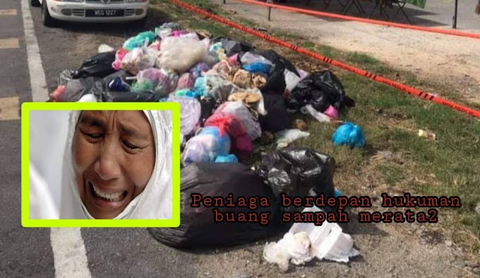 (Foto) - Ikut sop dah, bagi meniaga dah, soal sampah pula timbul! 