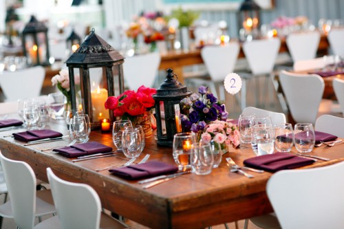 Teal Wedding Table Decorations