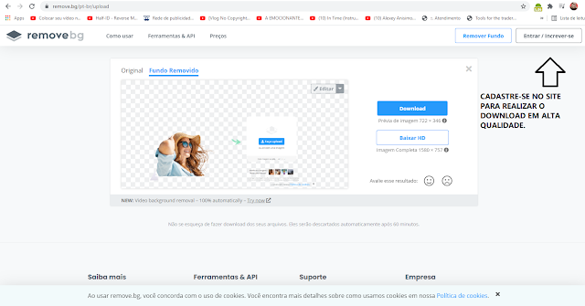 Imagem: Site remove.bg