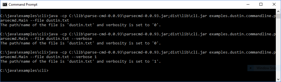 Inspired by Actual Events: Java Command-Line Interfaces (Part 9): parse-cmd