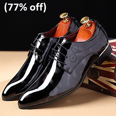 Men's Printed Oxfords Patent Leather Fall