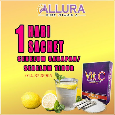 Serbuk Vitamin C 100% Asli by Allura Beauty