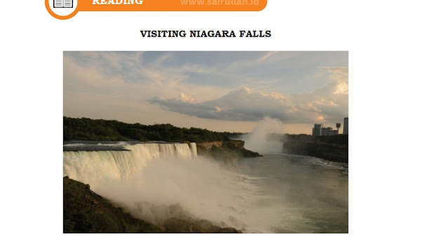 Terjemahan Teks Visiting Niagara Falls Chapter 5 Halaman 72-73 (Reading) Kelas 10