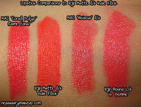 NessasaryMakeup: NYX Matte Lipsticks (Swatches!)