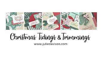Stampin' Up! Christmas Tidings & Trimmings Card Tutorials ~ www.juliedavison.com