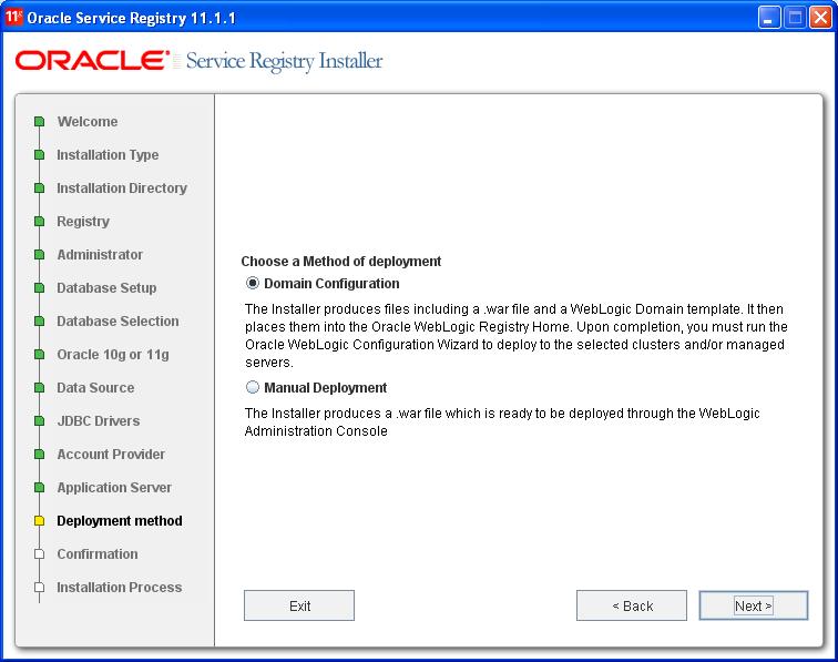 Oracle Service Registry Part 1 Installing 11.1.1.6.0 version in