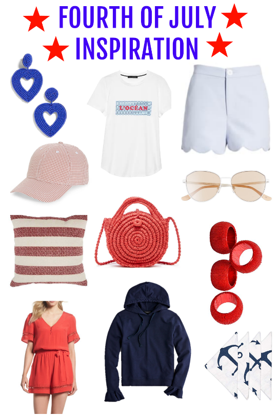 Fourth of July, what to wear for the 4th, home decor for the fourth of july