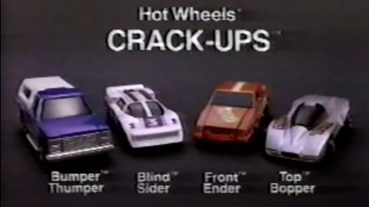 Hot Wheels Crack-Ups commercial (1985) 