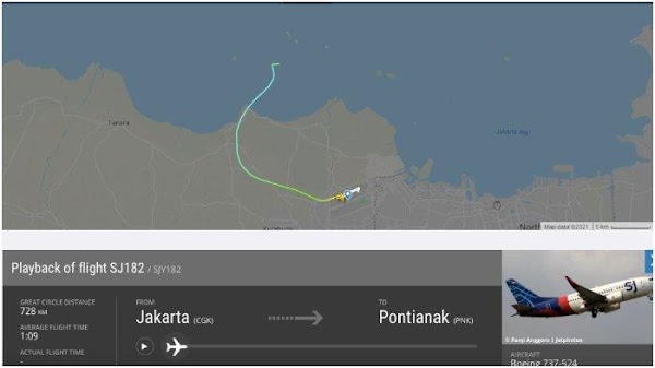 Menhub Pastikan Sriwijaya Air SJ-182 Jatuh di Dekat Pulau Laki