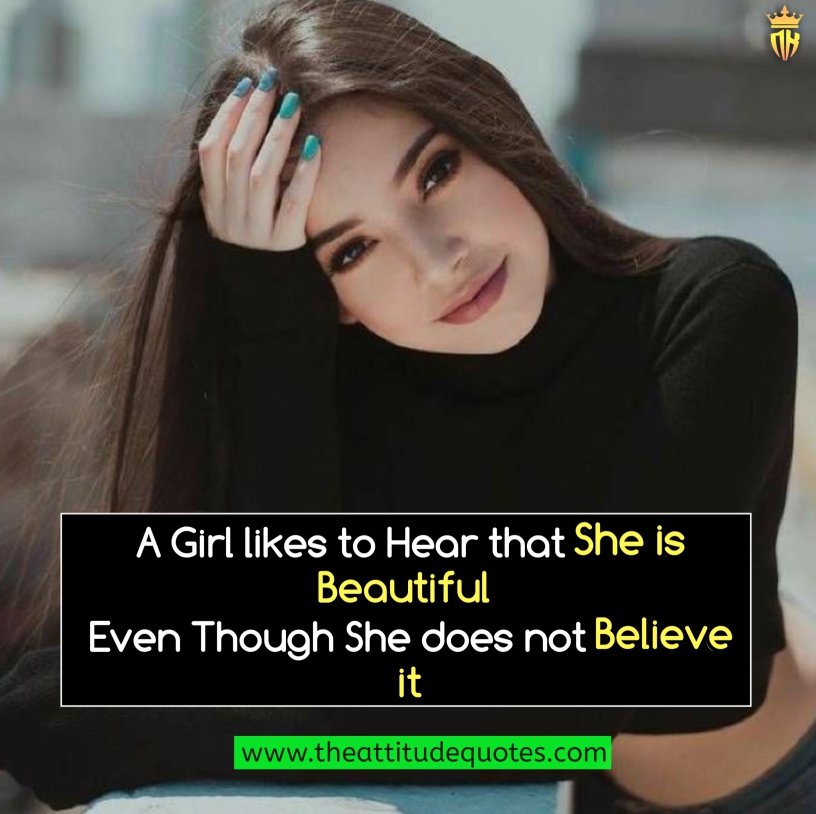 For beautiful english in quotes girl You are