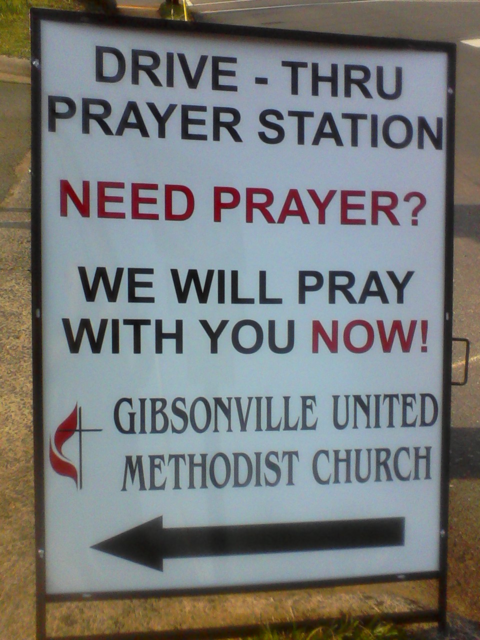 Gibsonville UMC DriveThru Prayer Station