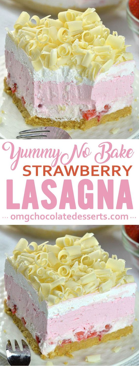No Bake Strawberry Jello Lasagna Easy Recipes for Every Meal